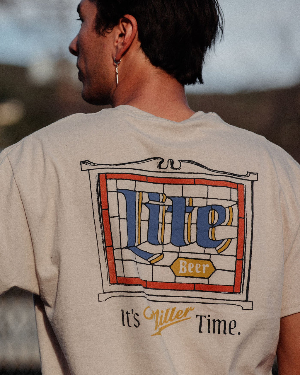 Miller Lite Stain Glass Flea Market Tee product image 4