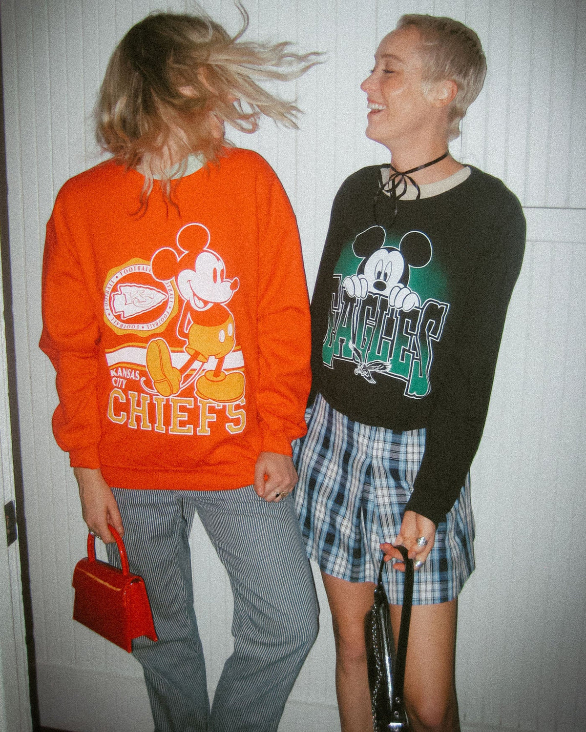 Women's Philadelphia Eagles Mickey Hang on Crop Long Sleeve product image 2