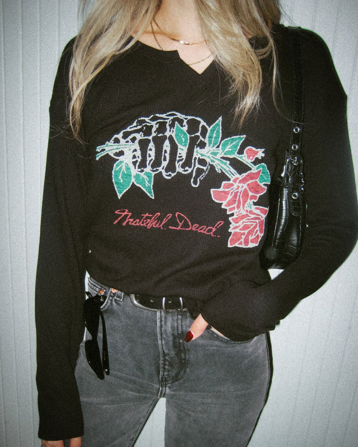 Women's Grateful Dead Hand With Roses Sunday Thermal product image 3