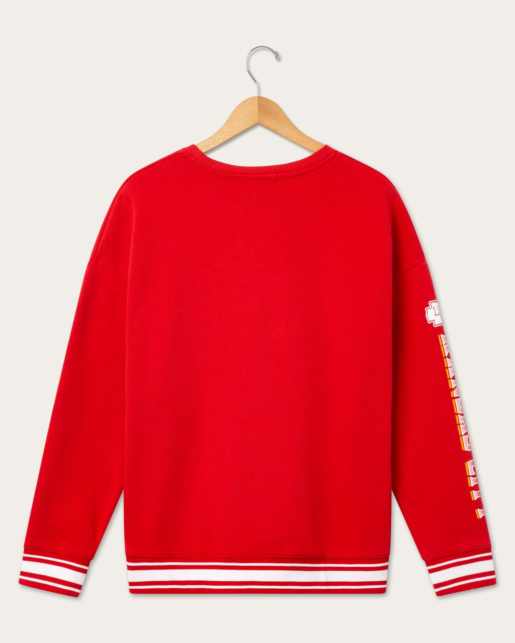 Kansas City Chiefs Striped Rib Crew Fleece product image 2