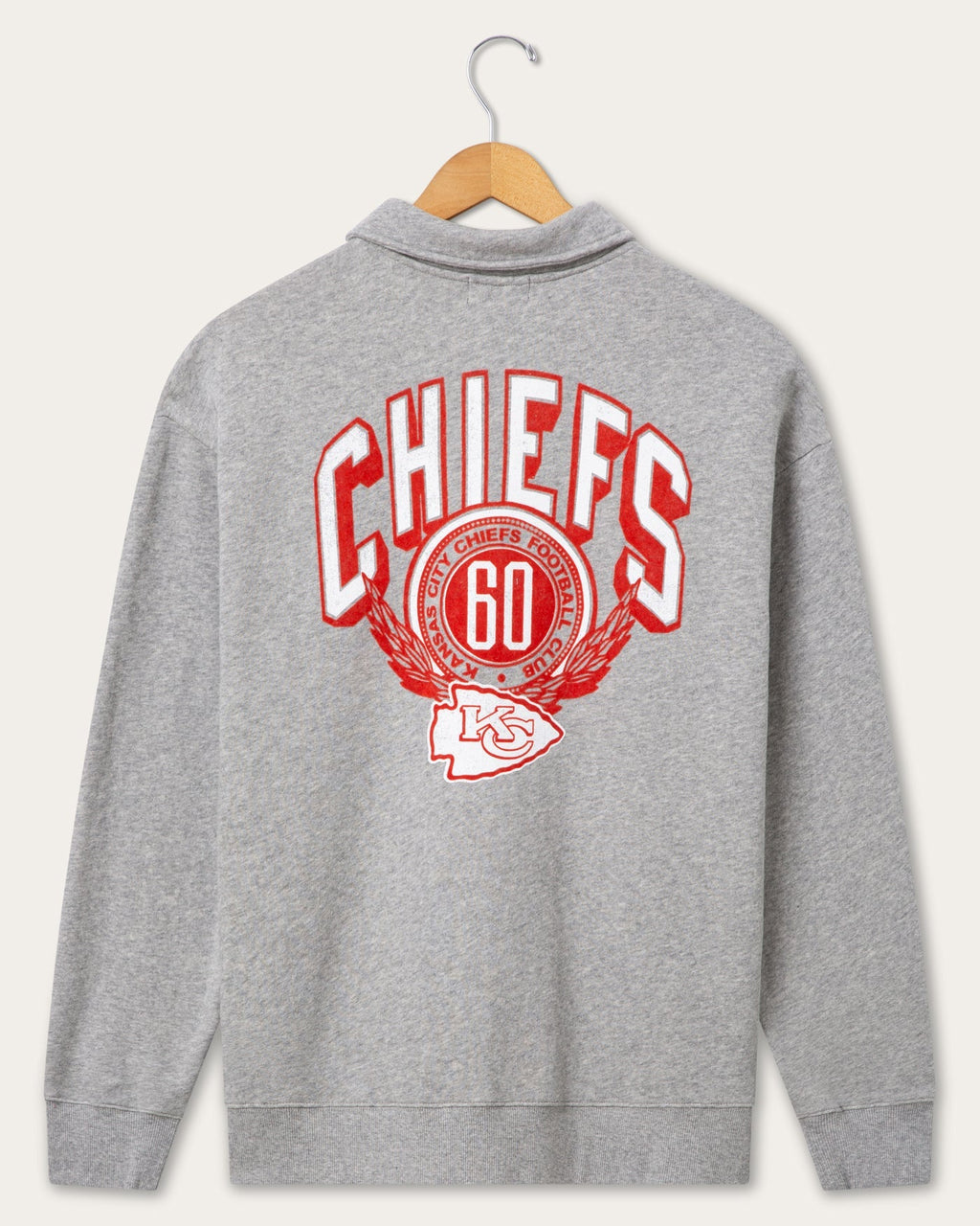 Kansas City Chiefs Flocked Quarter Zip product image 3