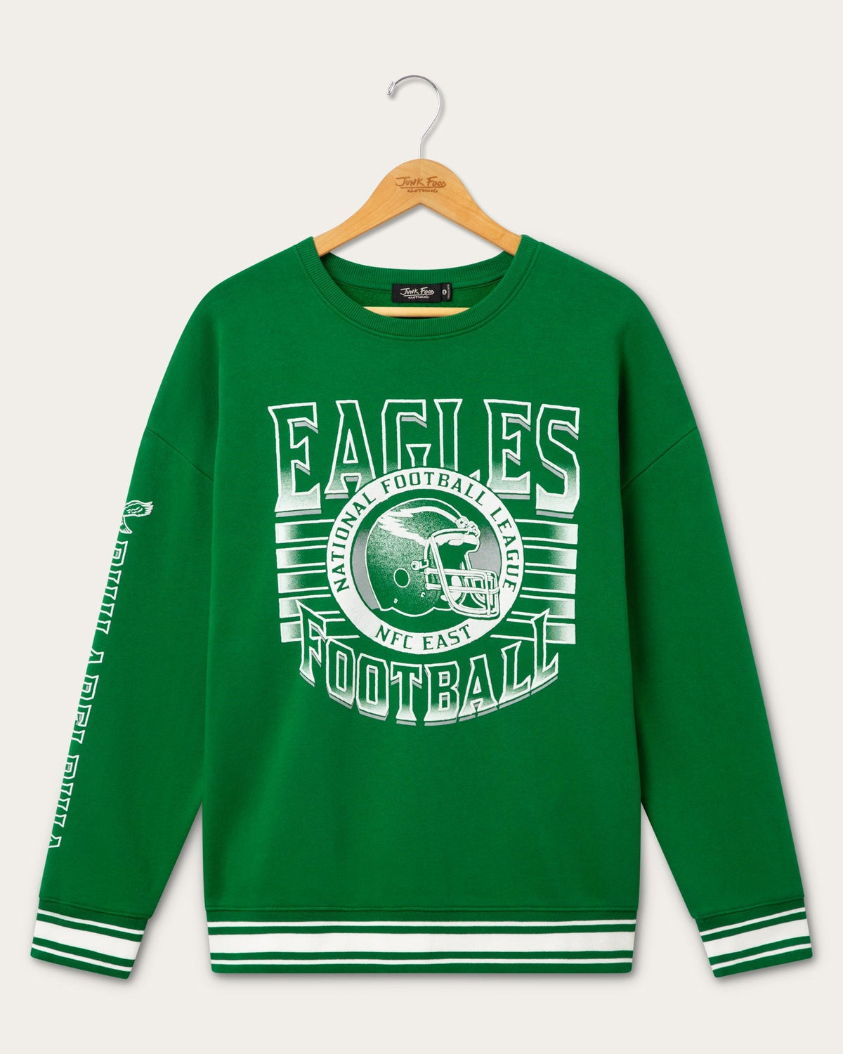 Philadelphia Eagles Striped Rib Crew Fleece product image 1