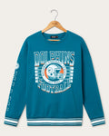 Miami Dolphins Striped Rib Crew Fleece product image 1