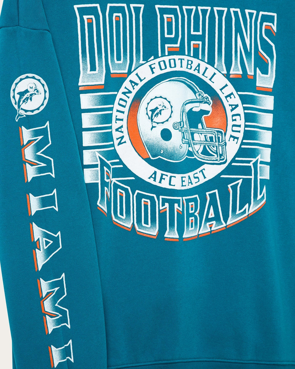 Miami Dolphins Striped Rib Crew Fleece product image 3