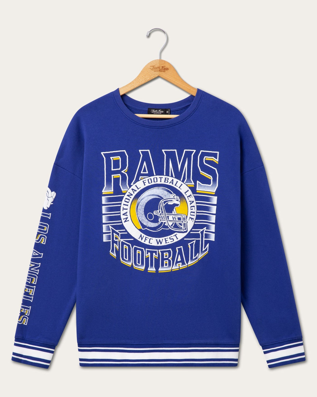 Los Angeles Rams Striped Rib Crew Fleece product image 1