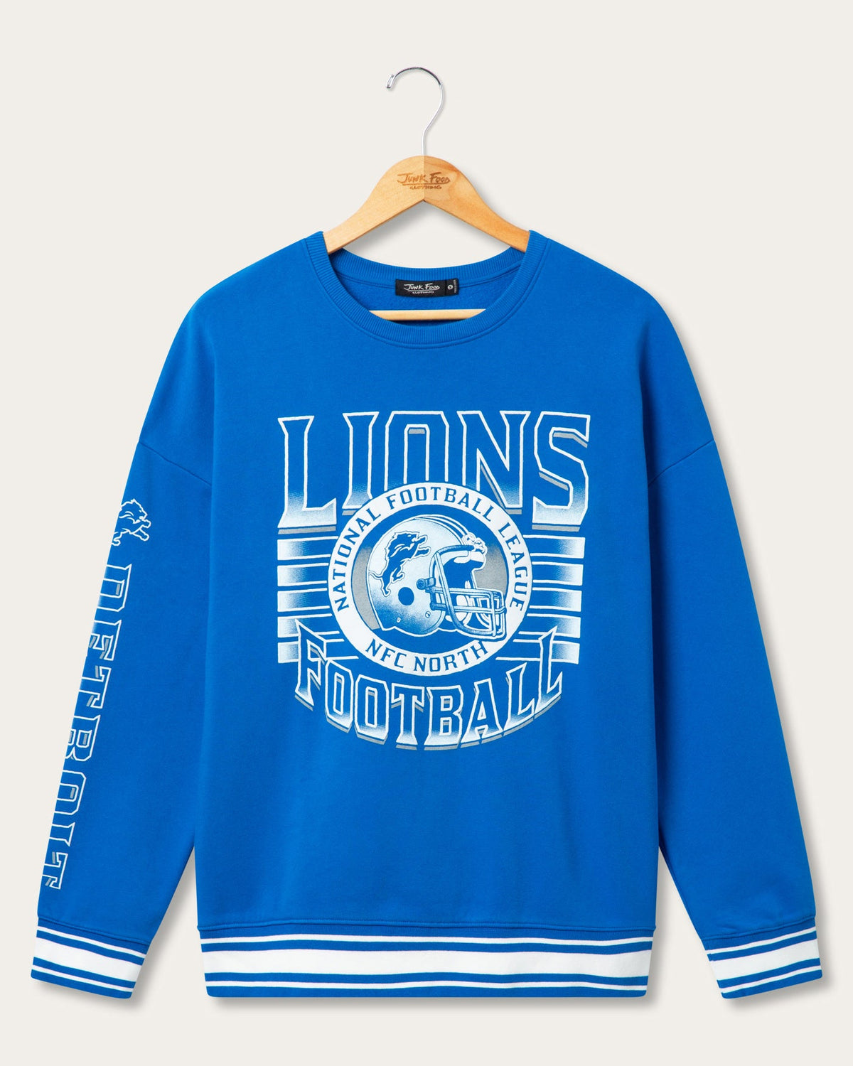 Detroit Lions Striped Rib Crew Fleece product image 1
