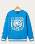 Los Angeles Chargers Striped Rib Crew Fleece product image 1
