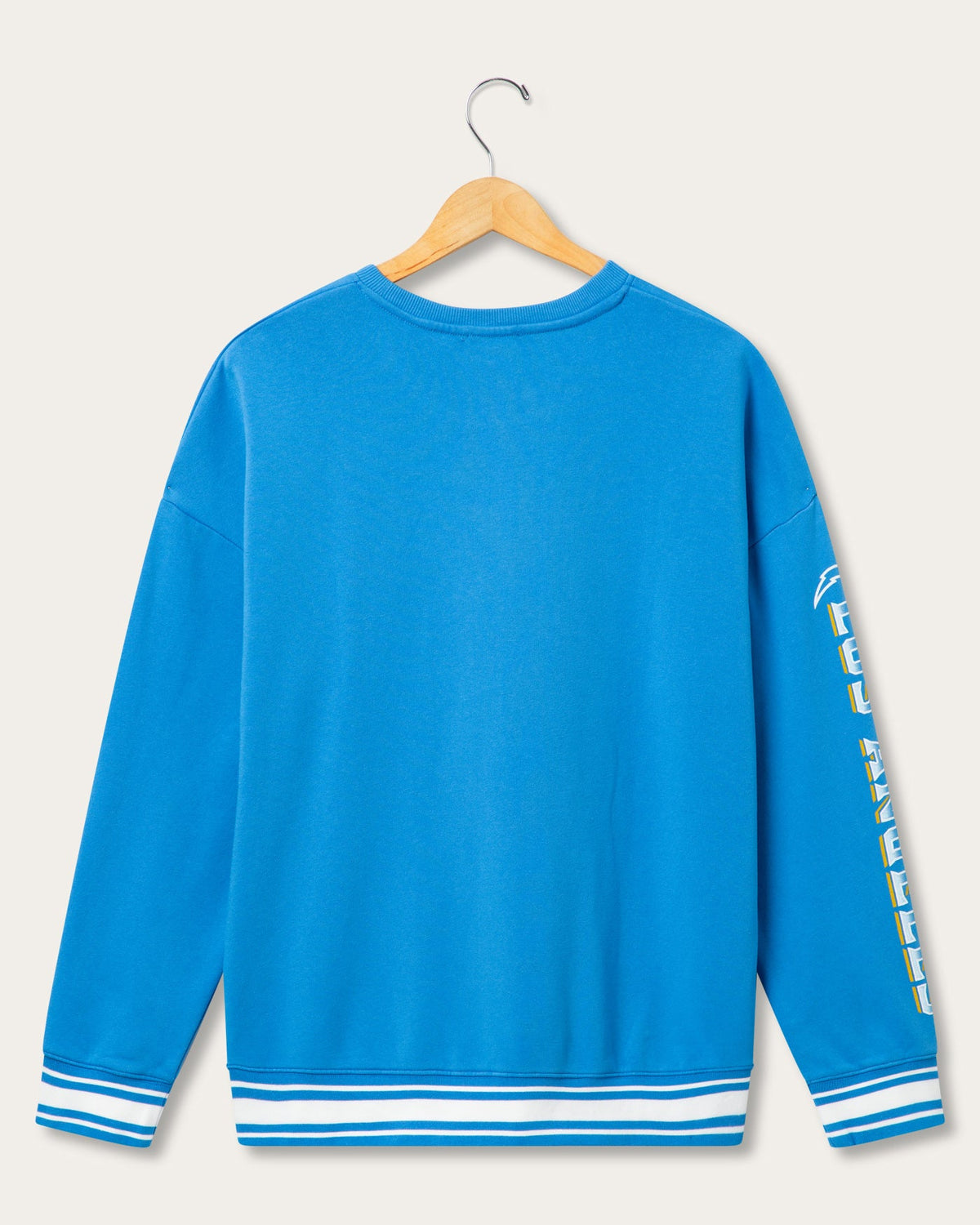 Los Angeles Chargers Striped Rib Crew Fleece product image 2