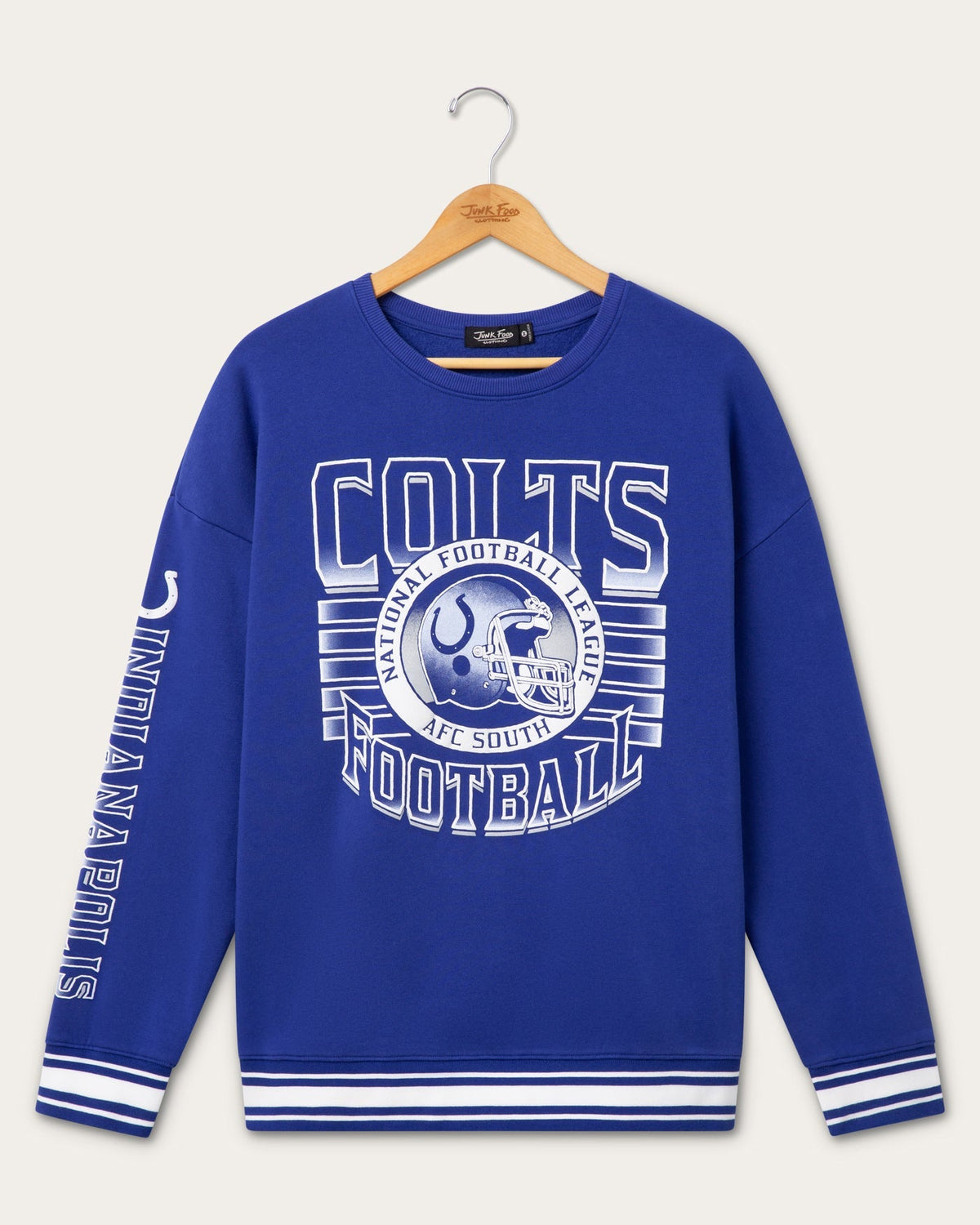 Indianapolis Colts Stripes Rib Crew Fleece product image 1