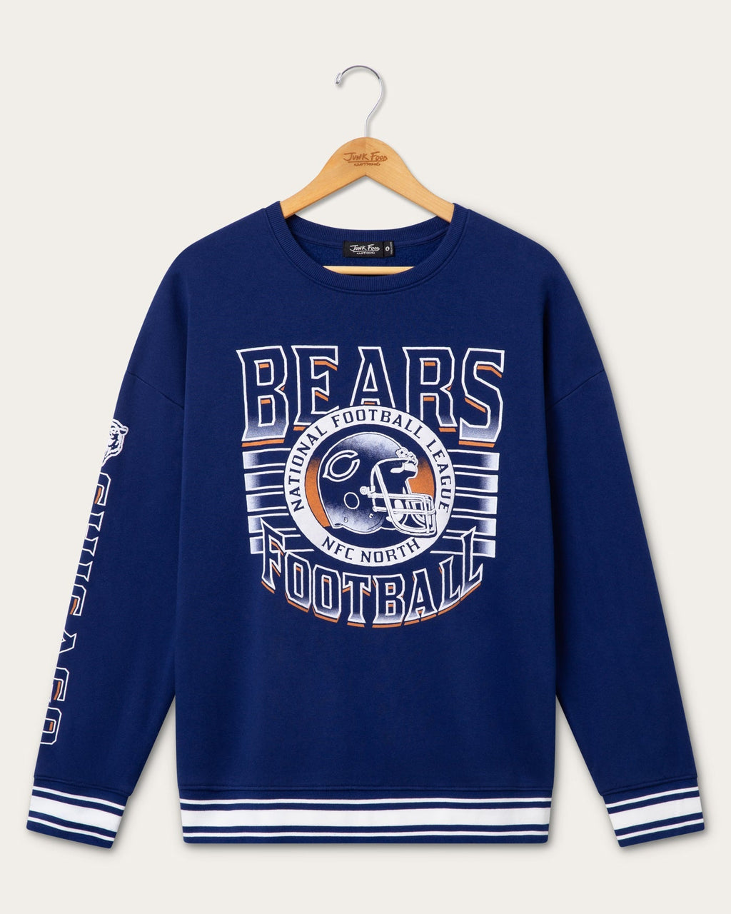 Chicago Bears Striped Rib Crew Fleece product image 1