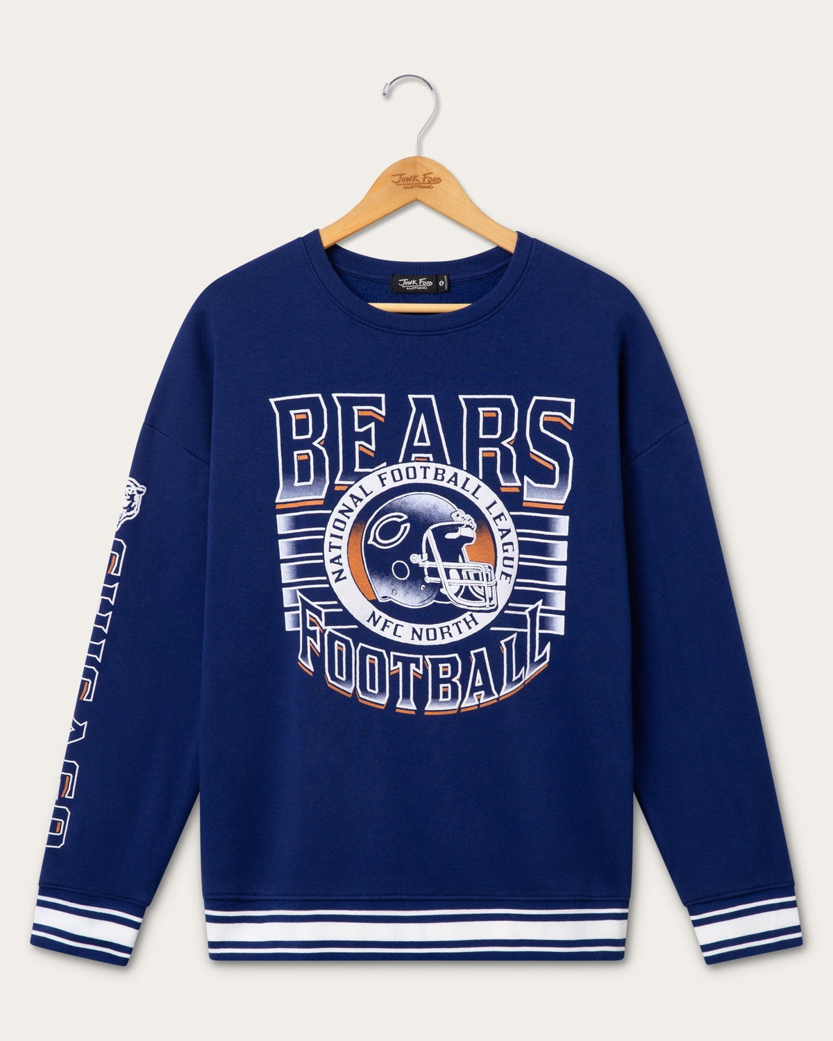 Chicago Bears Striped Rib Crew Fleece product image 1
