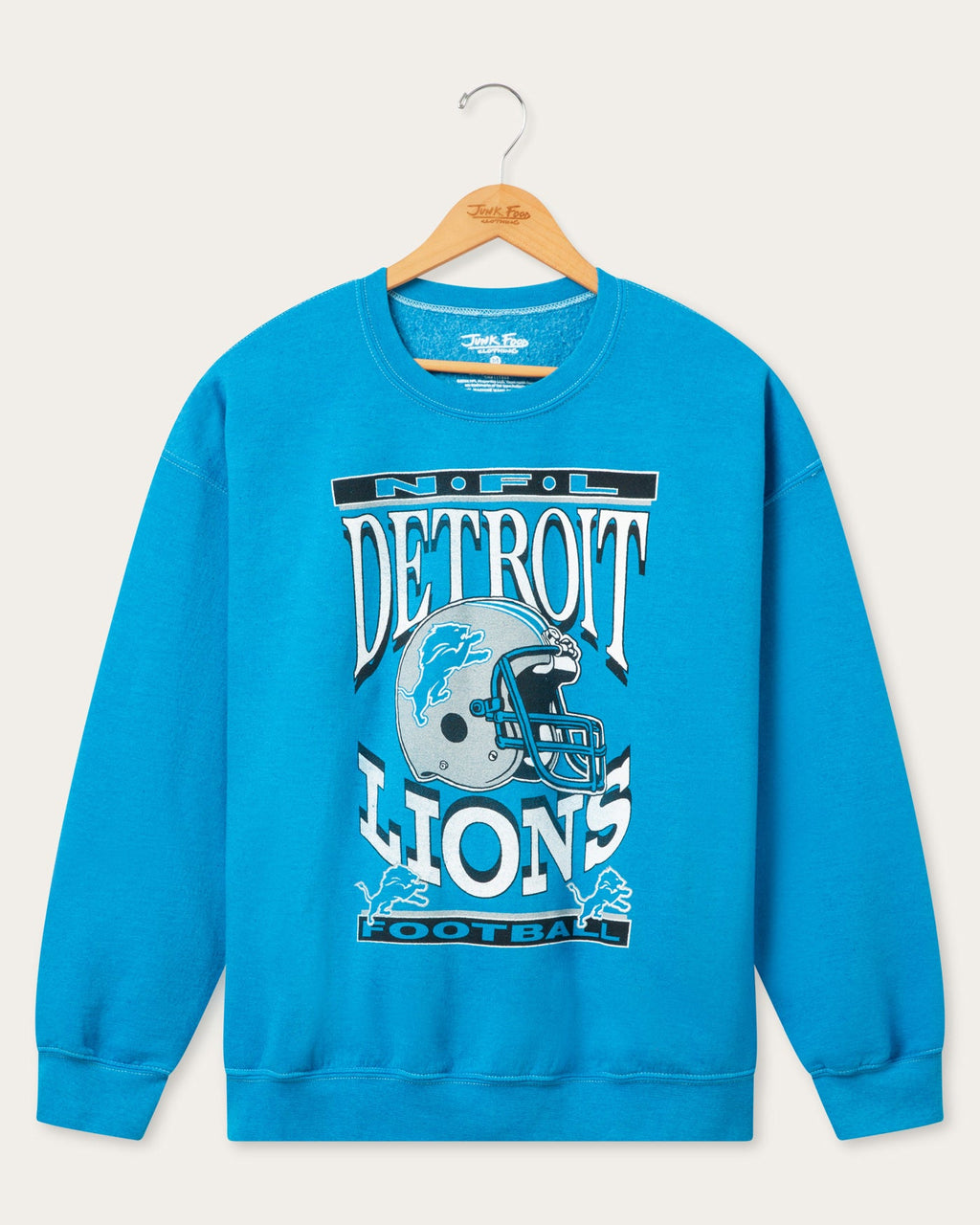 Detroit Lions Helmet Flea Market Crew Fleece product image 1