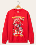 Kansas City Chiefs Helmet Flea Market Crew Fleece product image 1