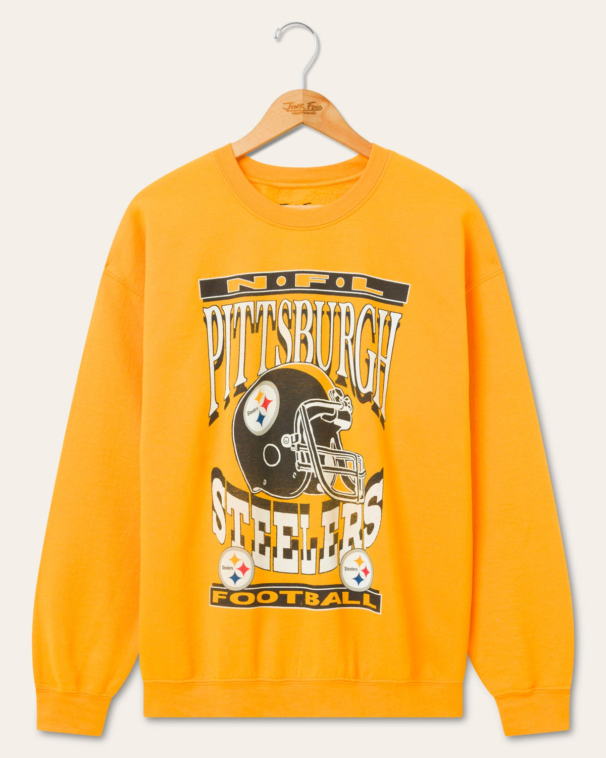 Pittsburgh Steelers Helmet Flea Market Crew Fleece product image 1
