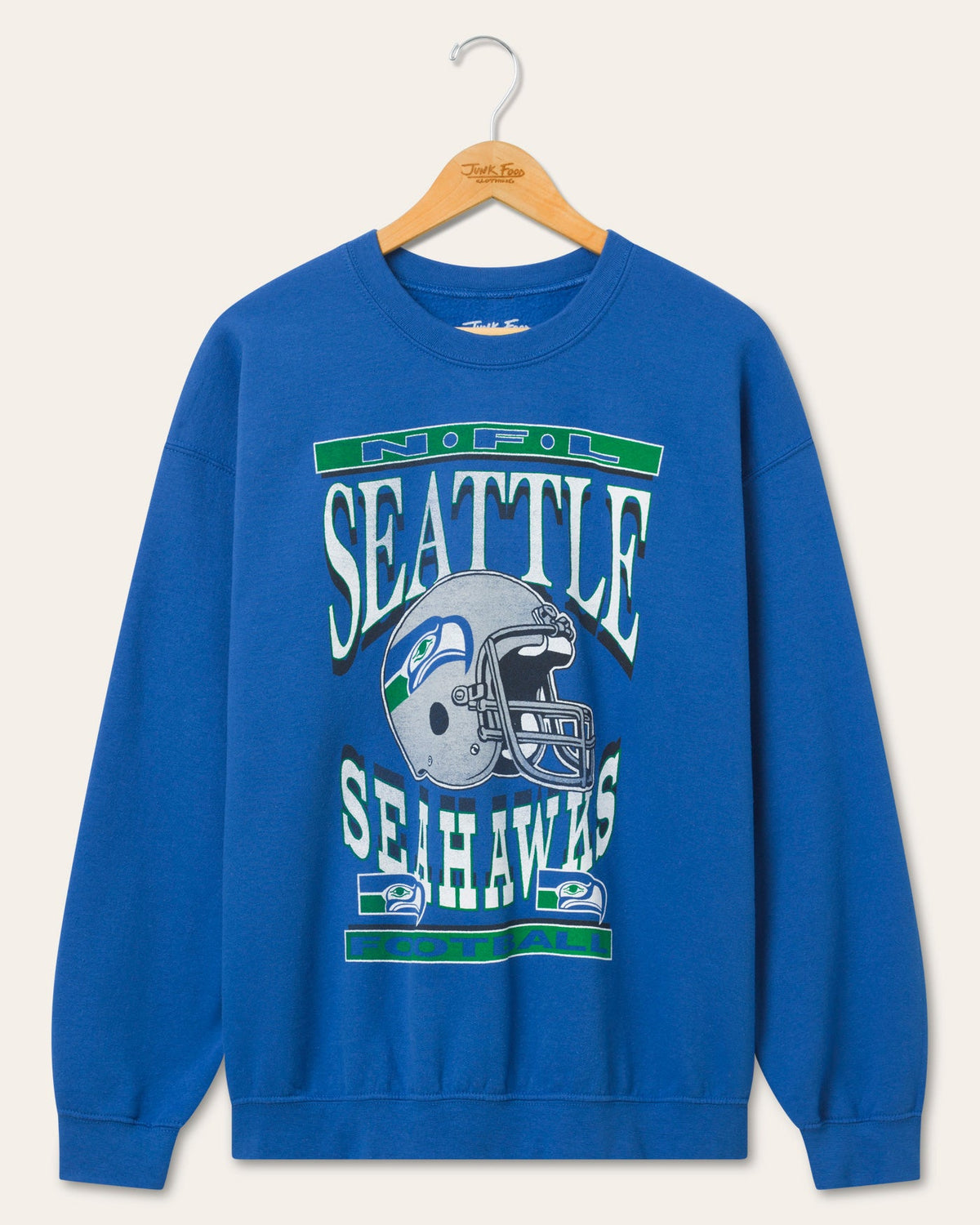Seattle Seahawks Helmet Flea Market Crew Fleece product image 1