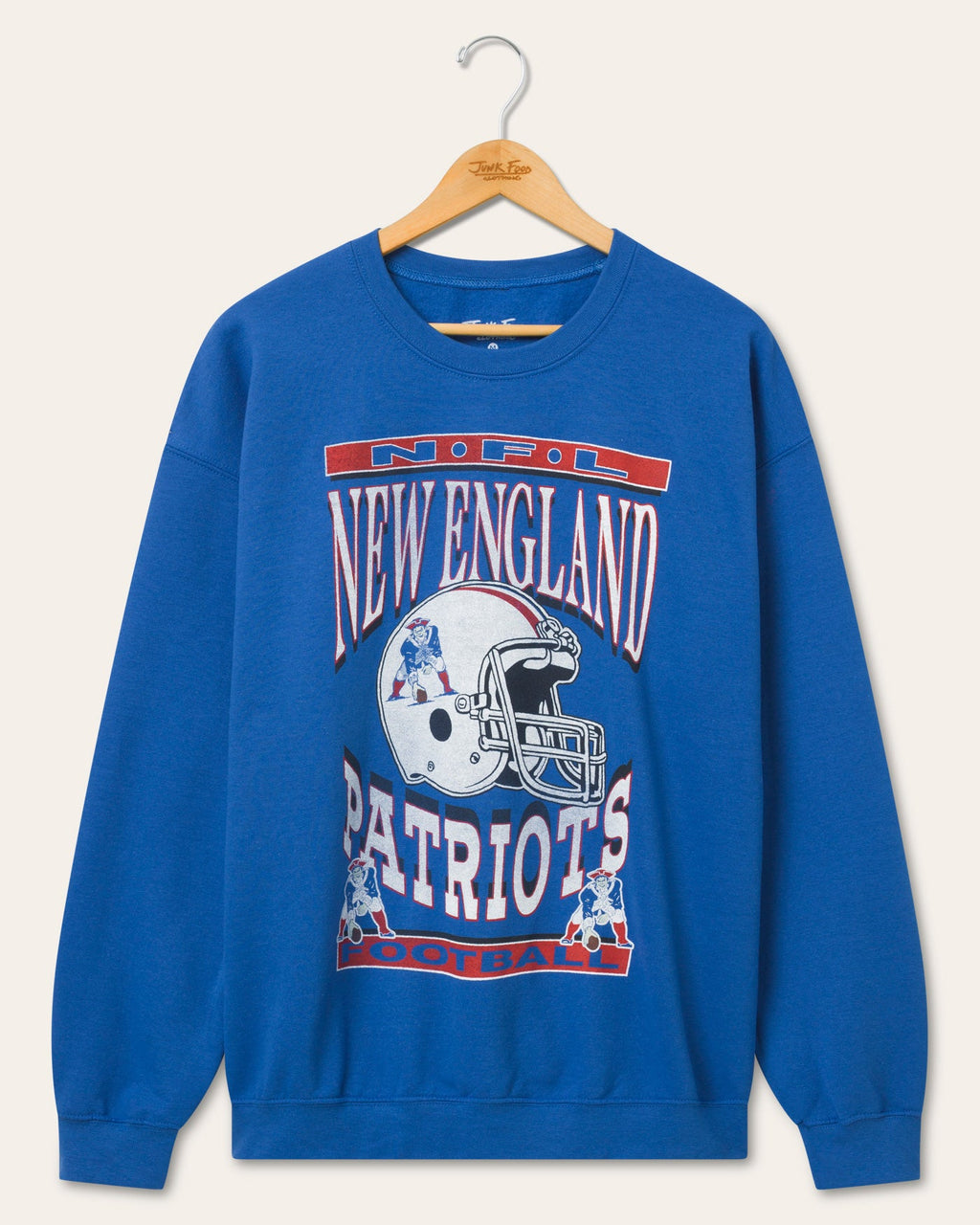 New England Patriots Helmet Flea Market Crew Fleece product image 1