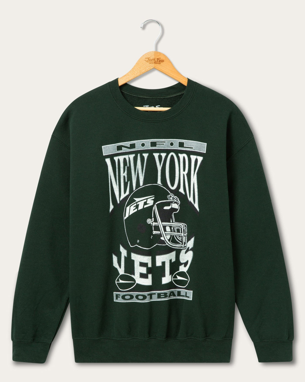New York Jets Helmet Flea Market Crew Fleece product image 1