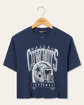 Women's Dallas Cowboys Helmet Mock Neck Crop Tee product image 1