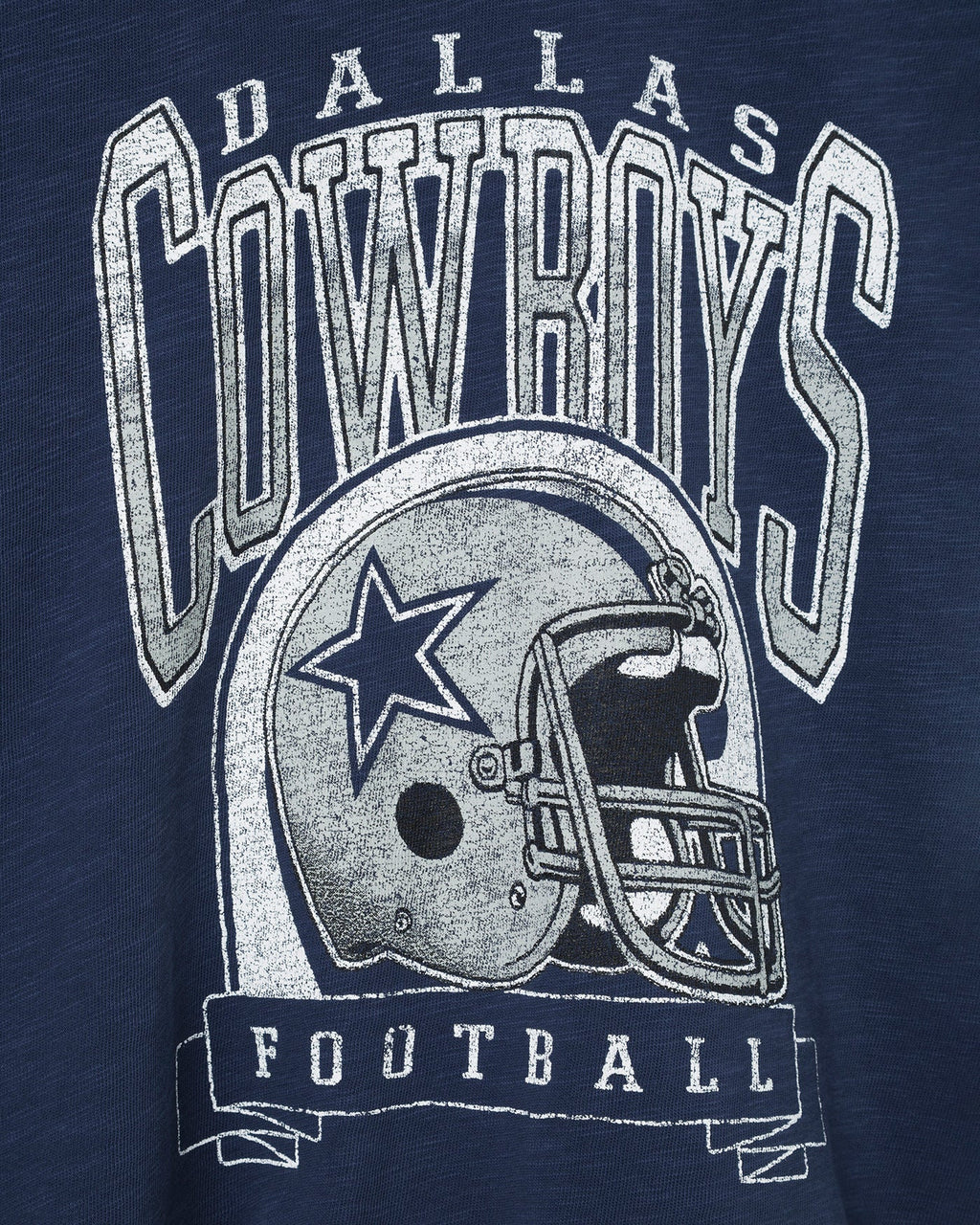 Women's Dallas Cowboys Helmet Mock Neck Crop Tee product image 4