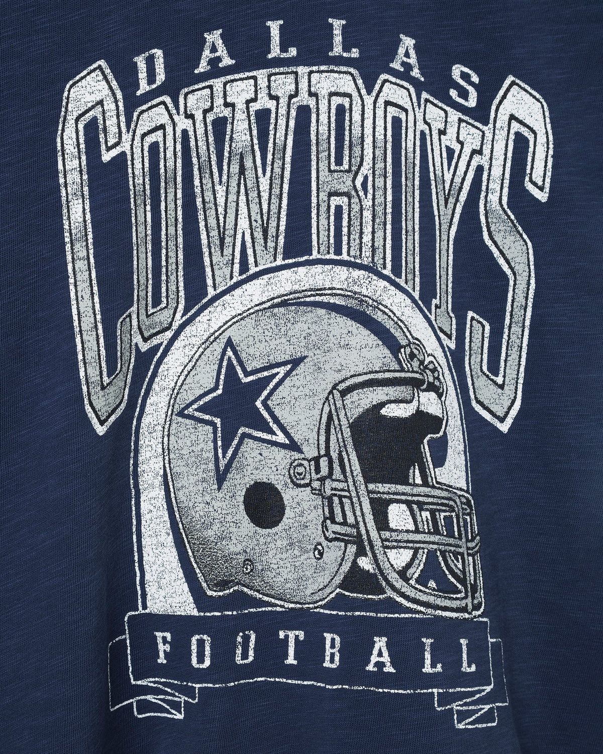 Women's Dallas Cowboys Helmet Mock Neck Crop Tee product image 4
