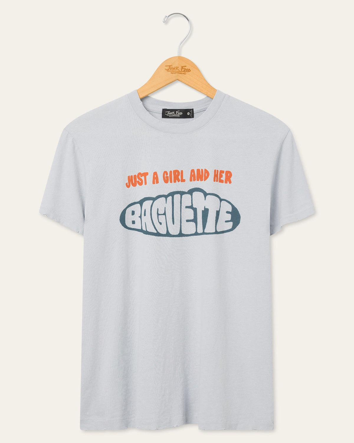 Women's Just a Girl and Her Baguette Vintage Tee product image 1