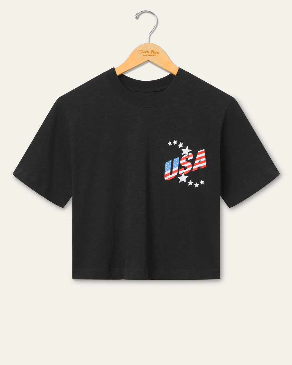 Women's USA Soccer Mock Neck Crop Tee product image 1