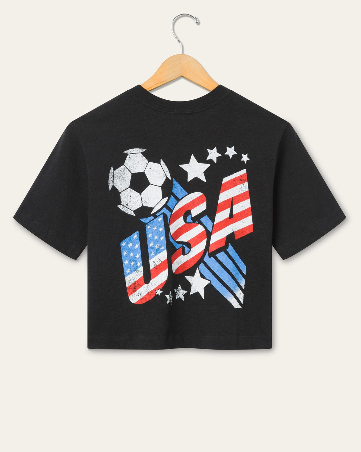 Women's USA Soccer Mock Neck Crop Tee product image 4