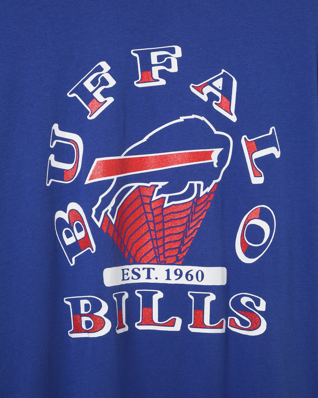 Women's Buffalo Bills Glitter Boxy Ringer product image 3