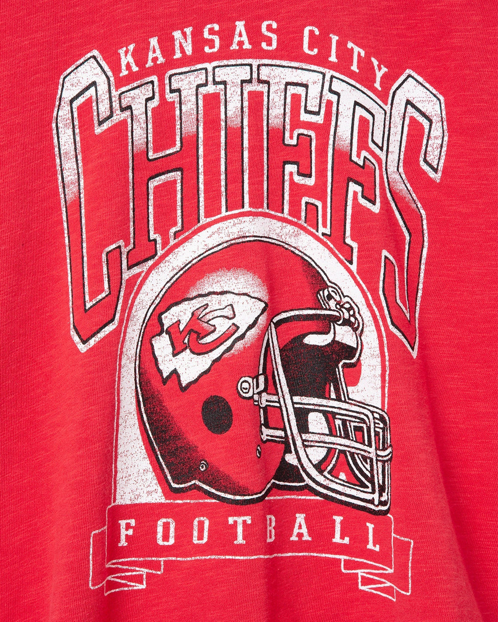 Women's Kansas City Chiefs Helmet Mock Neck Crop Tee product image 4