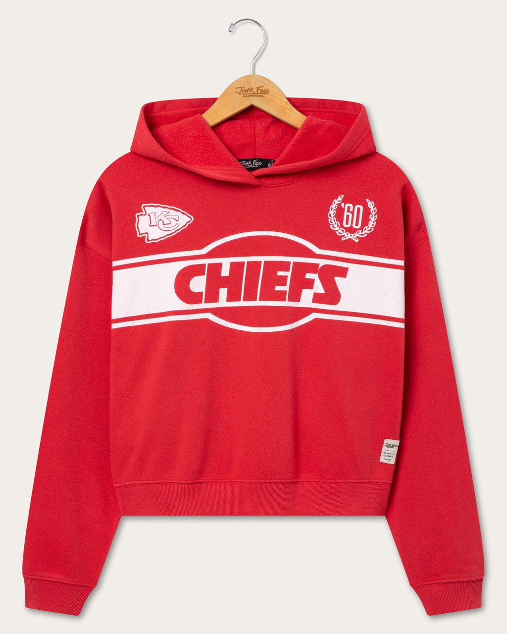 Women's Kansas City Chiefs Oversized Crop Hoodie product image 1