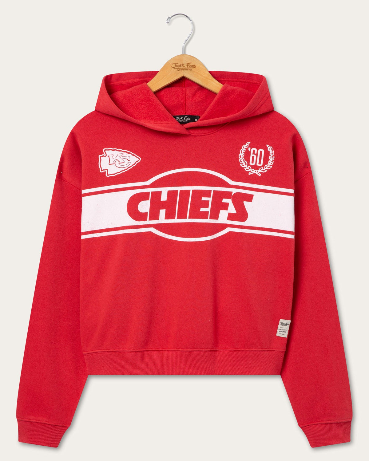 Women's Kansas City Chiefs Oversized Crop Hoodie product image 1