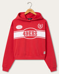 Women's San Francisco 49ers Oversized Crop Hoodie product image 1