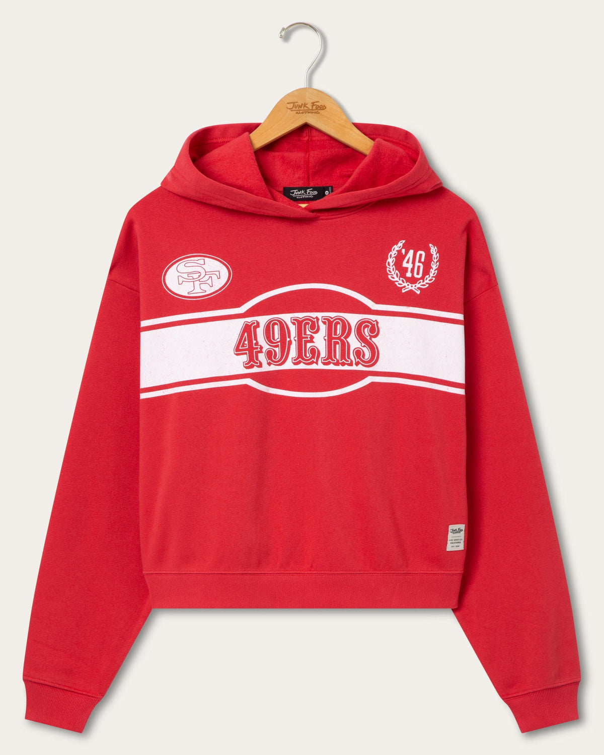 Women's San Francisco 49ers Oversized Crop Hoodie product image 1