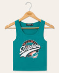 Women's Miami Dolphins Cropped Tank