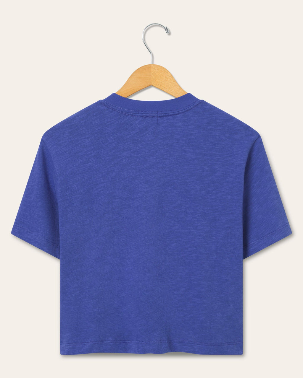 Women's Denver Broncos Helmet Mock Neck Crop Tee product image 3