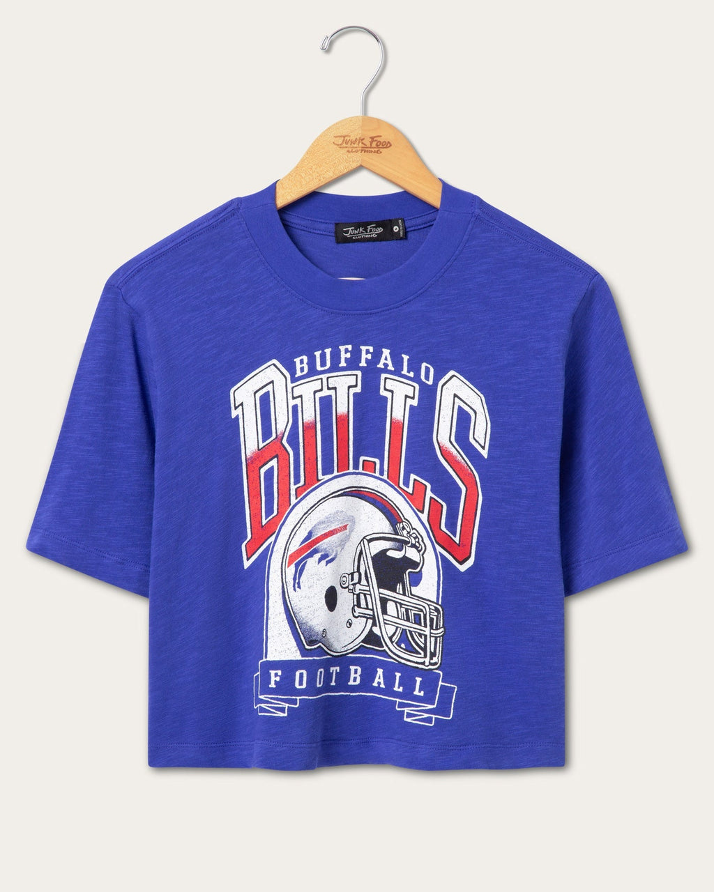 Women's Buffalo Bills Helmet Mock Neck Crop Tee product image 1