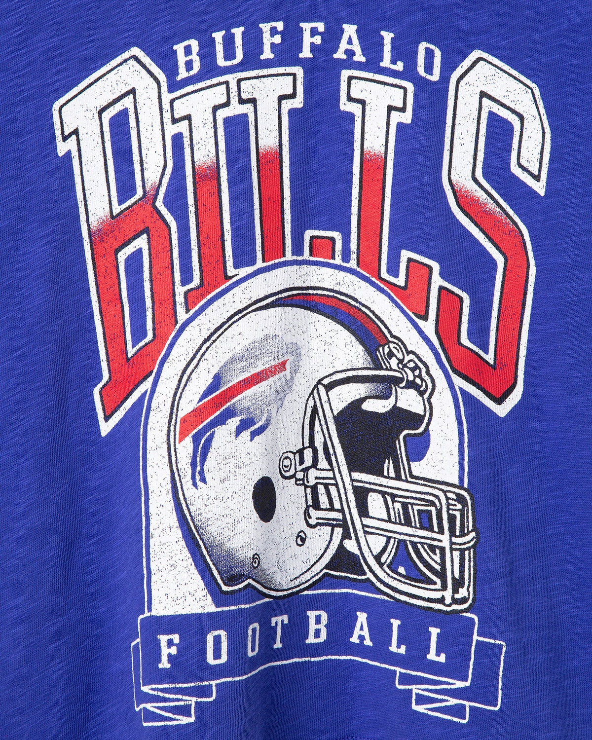 Women's Buffalo Bills Helmet Mock Neck Crop Tee product image 4