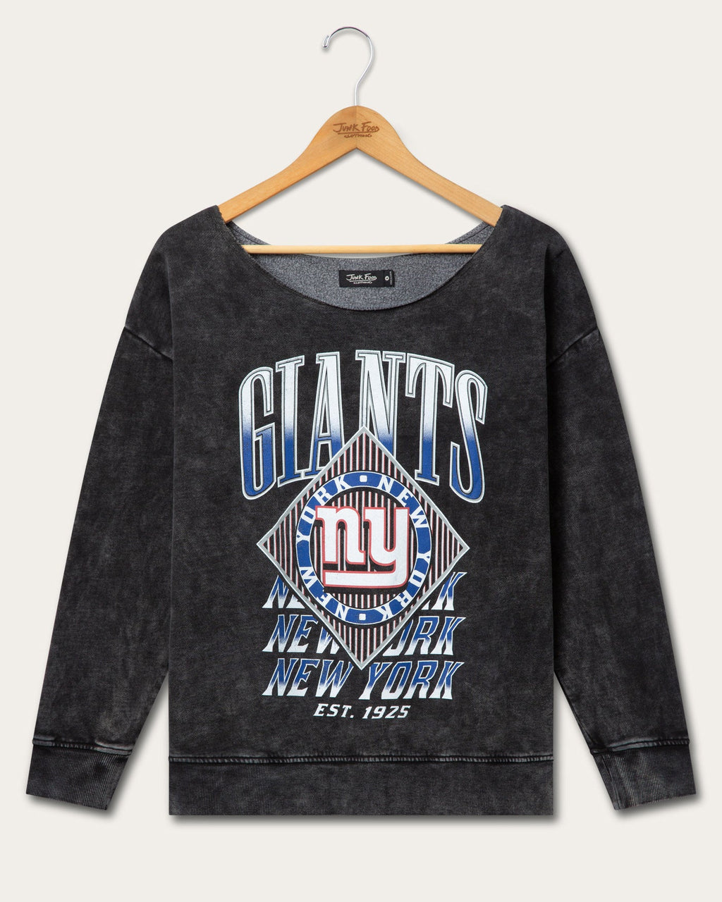 Women's New York Giants Off Shoulder Cropped Fleece product image 1