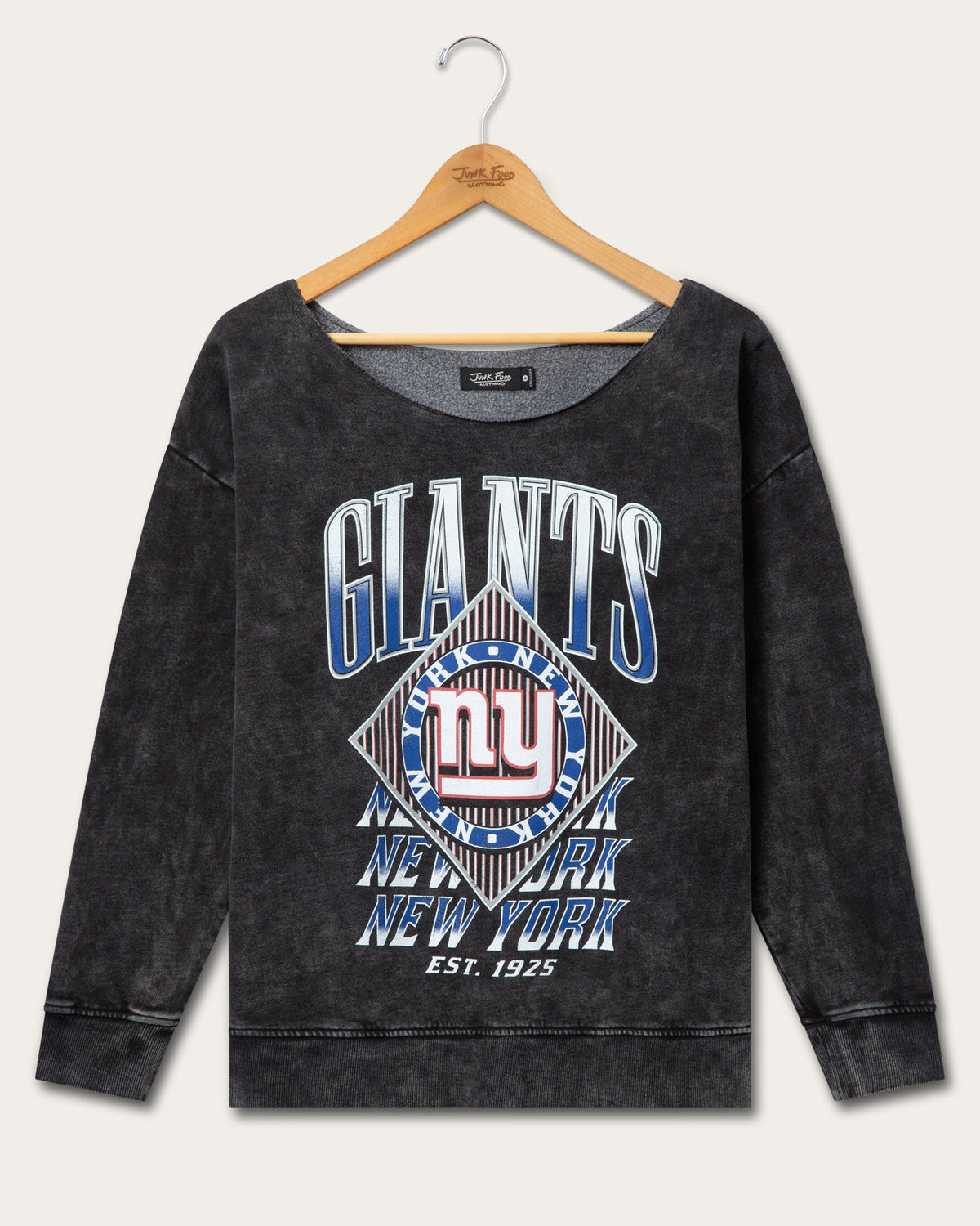 Women's New York Giants Off Shoulder Cropped Fleece product image 1
