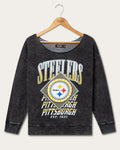 Women's Pittsburgh Steelers Off Shoulder Cropped Fleece product image 1