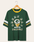 Women's Green Bay Packers Glitter Boxy Ringer product image 1