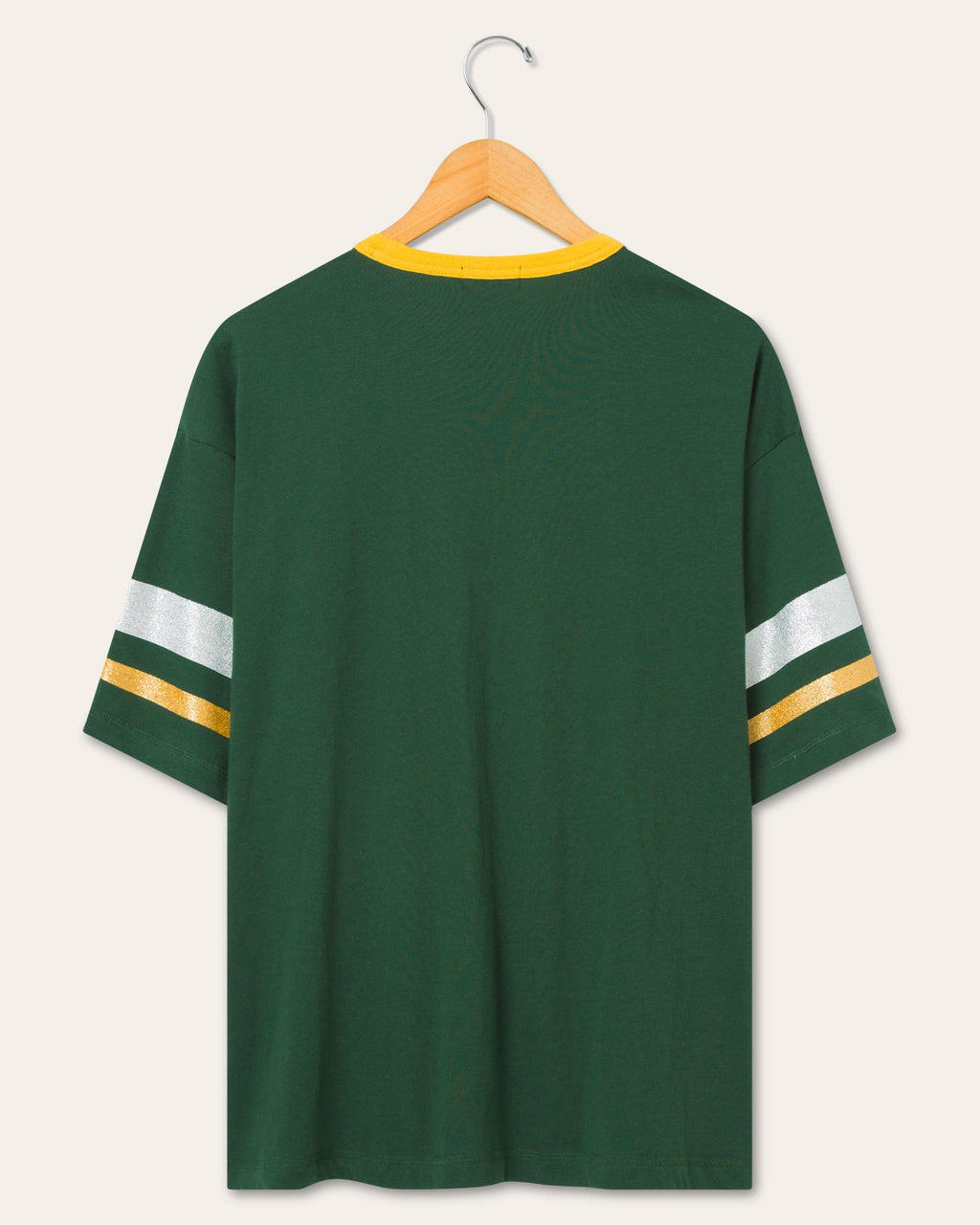 Women's Green Bay Packers Glitter Boxy Ringer product image 2