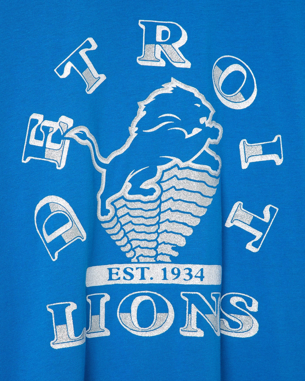 Women's Detroit Lions Glitter Boxy Ringer product image 3