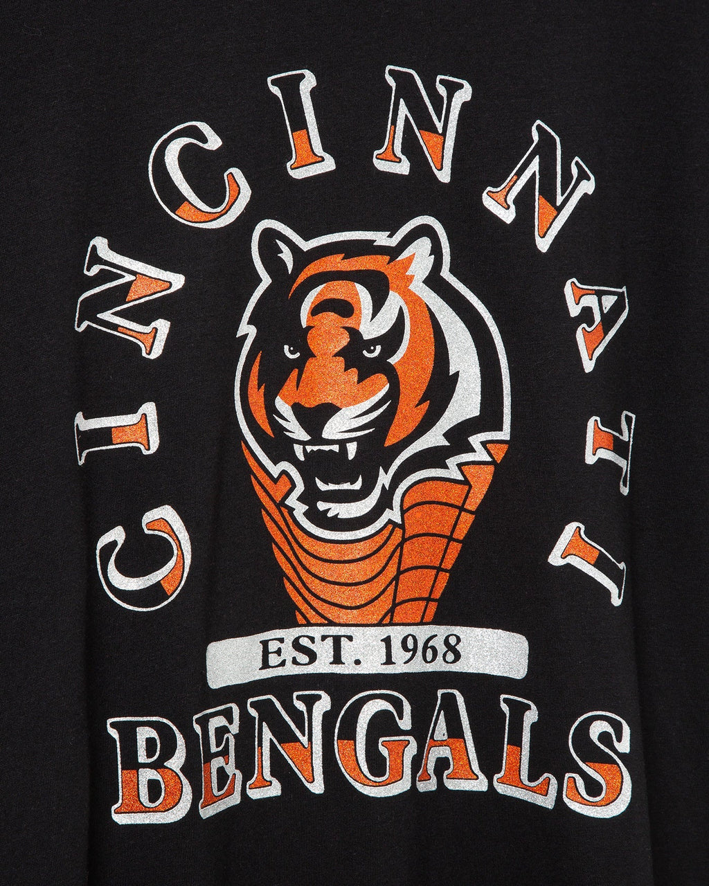 Women's Cincinnati Bengals Glitter Boxy Ringer product image 3