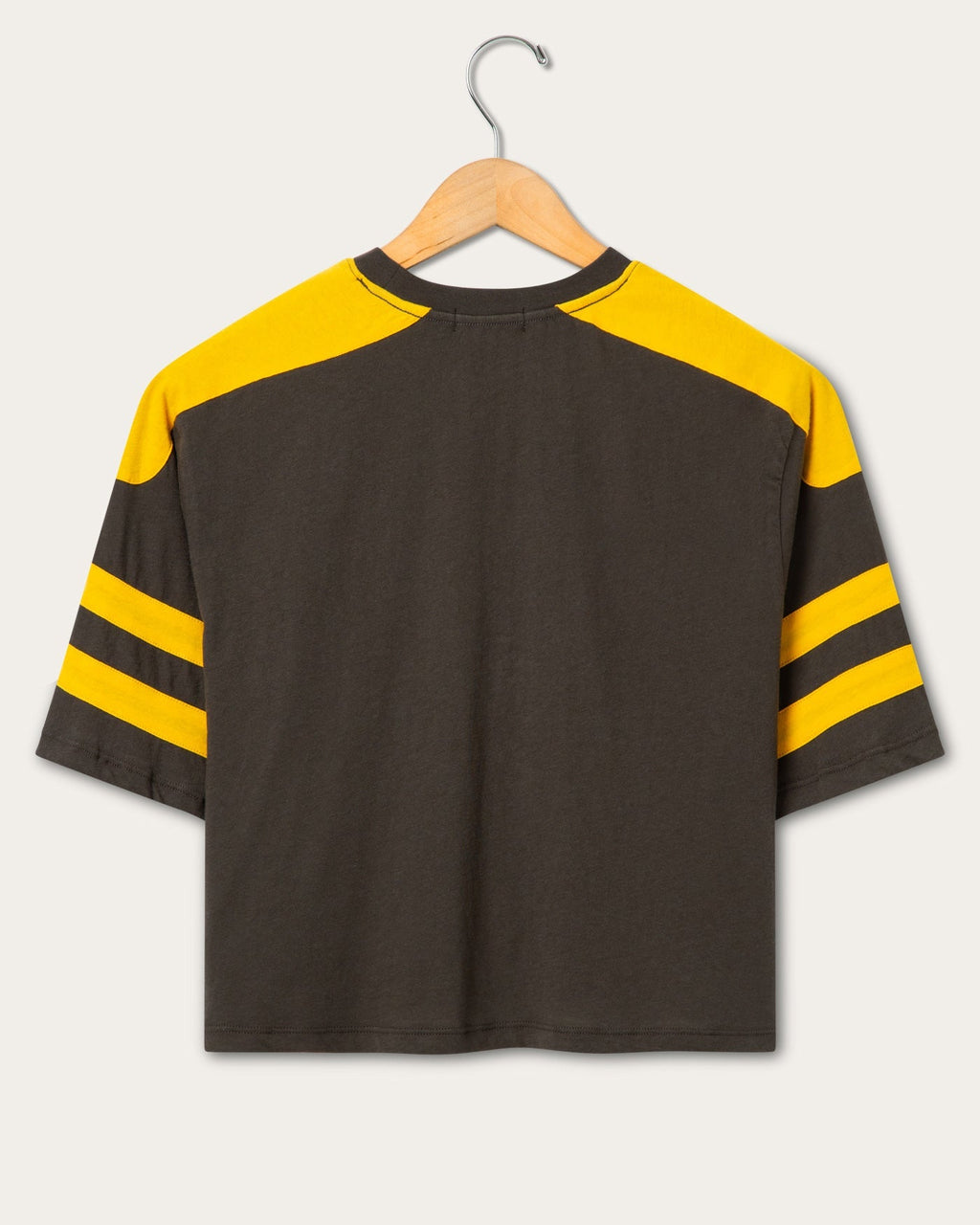 Women's Green Bay Packers Striped Bling Crop Tee product image 2