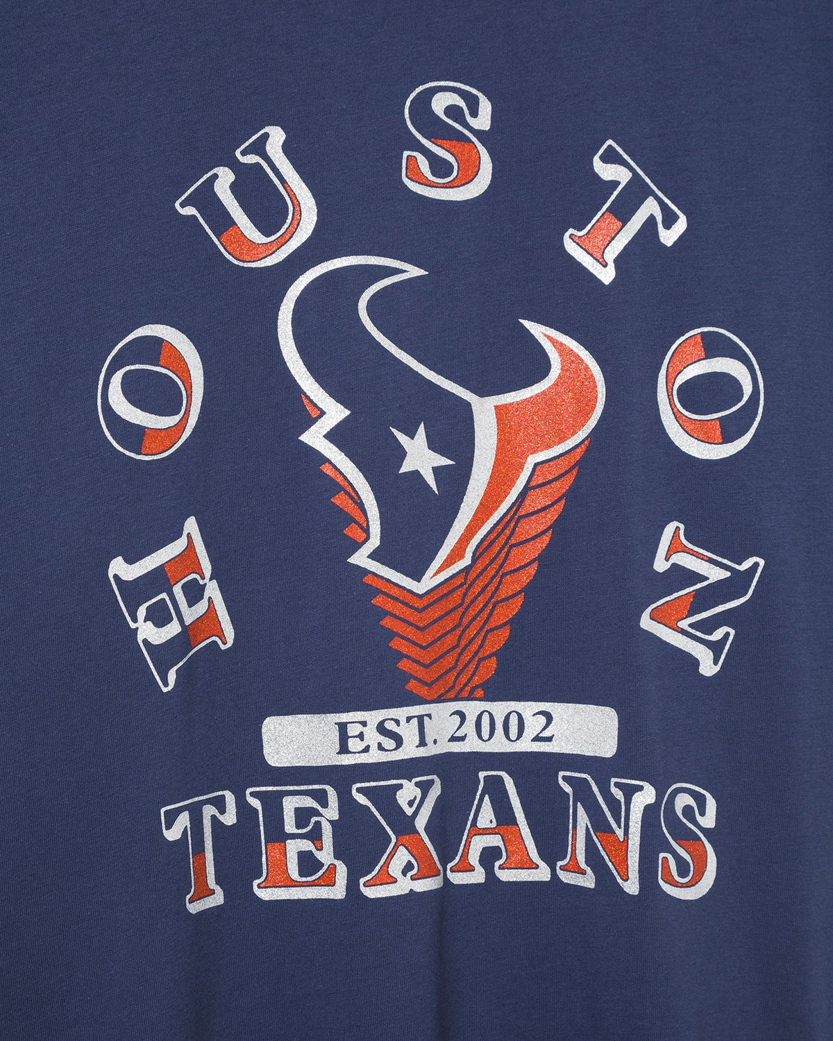 Women's Houston Texans Glitter Boxy Ringer product image 3