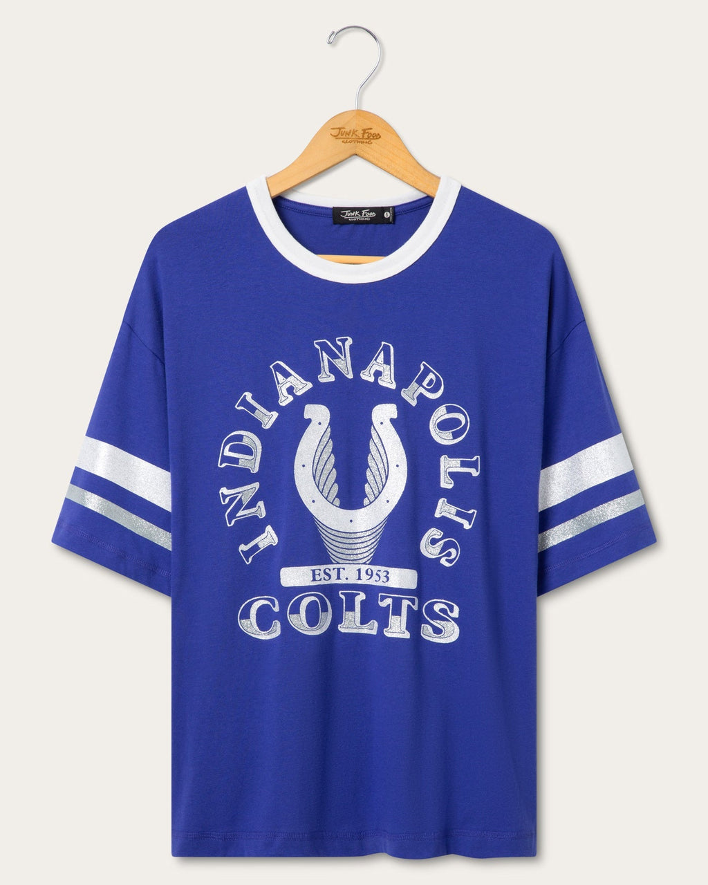 Women's Indianapolis Colts Glitter Boxy Ringer product image 1
