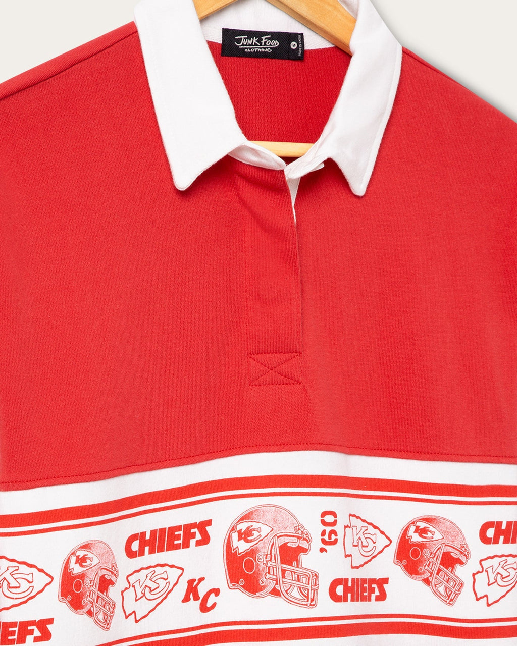 Women's Kansas City Chiefs Helmet Rugby Shirt product image 4