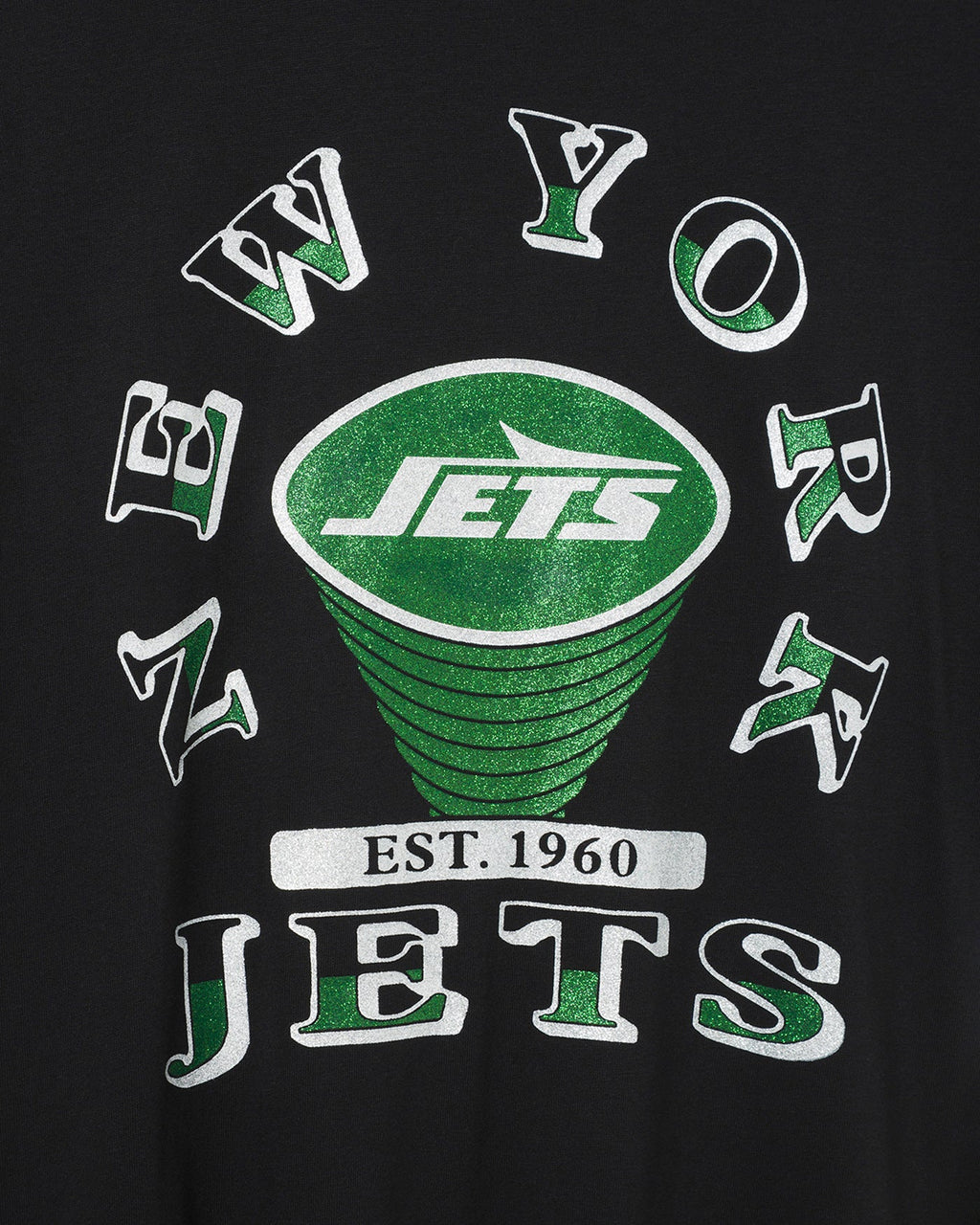 Women's New York Jets Glitter Boxy Ringer product image 3