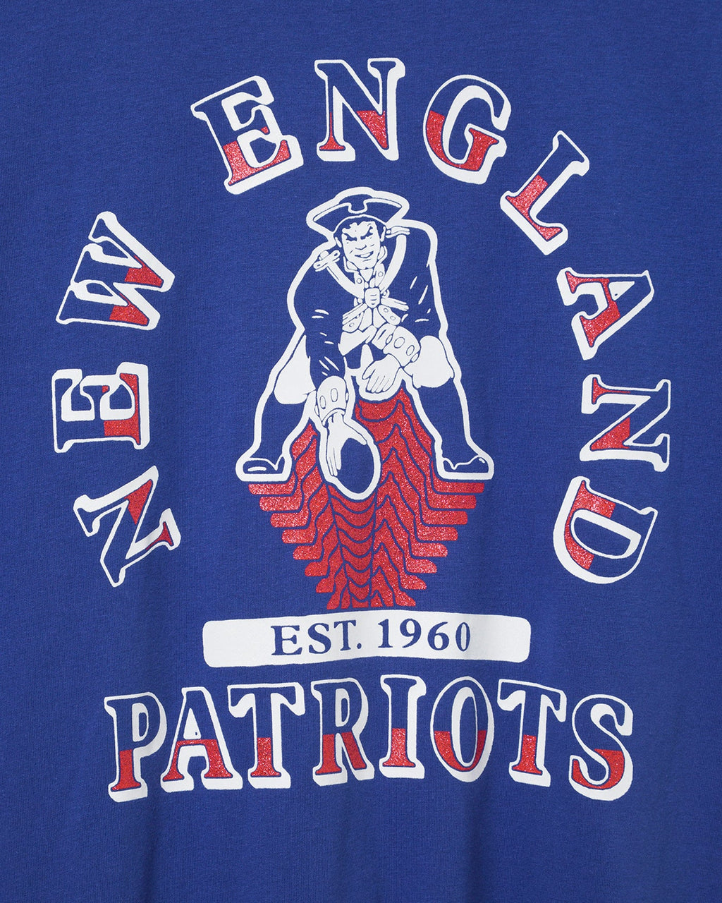 Women's New England Patriots Glitter Boxy Ringer product image 3